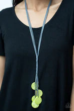 Load image into Gallery viewer, Tidal Tassels Green Necklace
