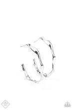 Load image into Gallery viewer, Coveted Curves Silver Hoop Earring
