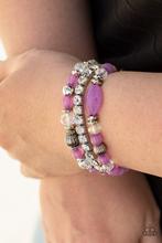 Load image into Gallery viewer, Ethereal Etiquette Purple Bracelet
