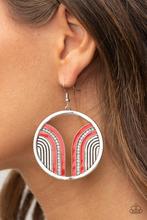 Load image into Gallery viewer, Delightfully Deco Red Earring
