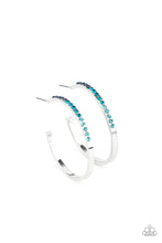 Load image into Gallery viewer, Somewhere Over the OMBRE Blue Hoop Earring
