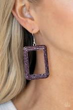 Load image into Gallery viewer, World FRAME -ous Purple Earring
