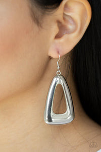 Irresistibly Industrial Silver Earring