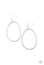 Load image into Gallery viewer, OVAL-ruled White Earring
