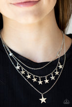 Load image into Gallery viewer, Americana Girl Silver Necklace
