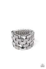 Load image into Gallery viewer, Checkered Couture Silver Ring
