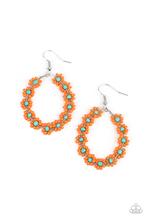 Load image into Gallery viewer, Festively Flower Child Orange Earring
