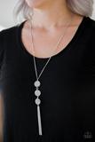 Triple Shimmer White Necklace