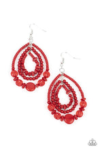 Load image into Gallery viewer, Prana Party Red Earring
