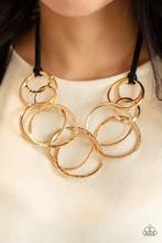 Spiraling Out of COUTURE Gold Necklace