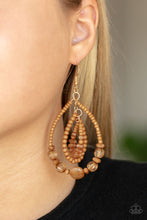 Load image into Gallery viewer, Prana Party Brown Earring
