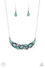 Load image into Gallery viewer, Cottage Garden Blue Necklace
