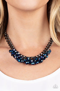 Galactic Knockout Blue Necklace