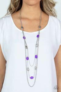 Barefoot and Beachbound Purple Necklace
