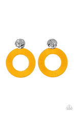 Load image into Gallery viewer, Strategically Sassy Yellow Post Earring

