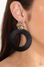 Load image into Gallery viewer, Strategically Sassy Black Post Earring
