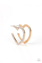 Load image into Gallery viewer, AMORE to love Gold Hoop Earring
