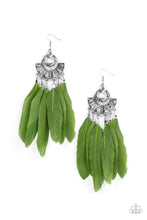 Load image into Gallery viewer, Plume Paradise Green Earring
