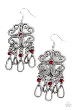 Load image into Gallery viewer, Majestic Makeover Red Earring
