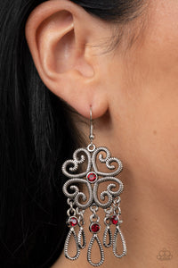 Majestic Makeover Red Earring