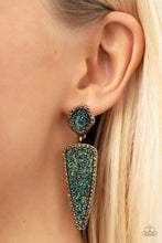 Load image into Gallery viewer, Druzy Desire Brass Post Earring
