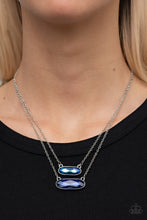 Load image into Gallery viewer, Double Bubble Burst Blue Necklace
