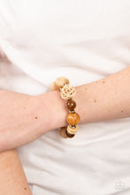 Load image into Gallery viewer, Happily Homespun Brown Bracelet
