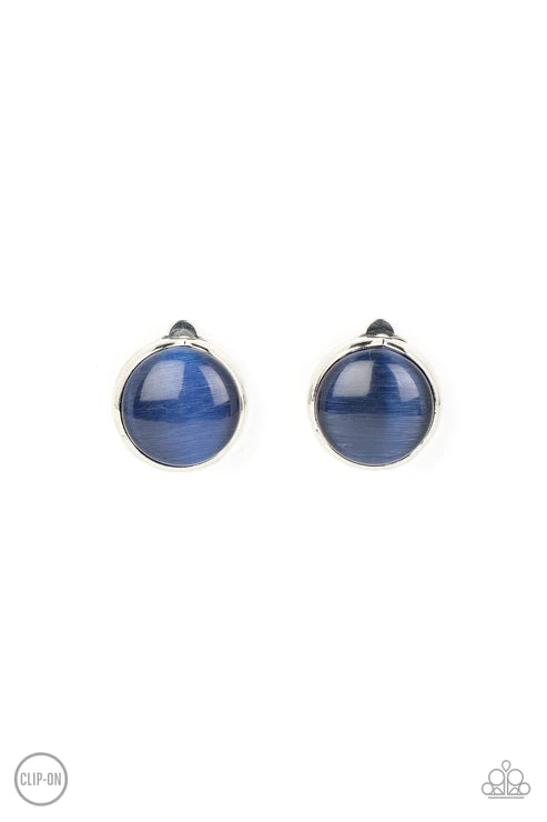 Cool Pools Clip-On Earring Blue