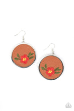 Load image into Gallery viewer, Prairie Patchwork Red Earring
