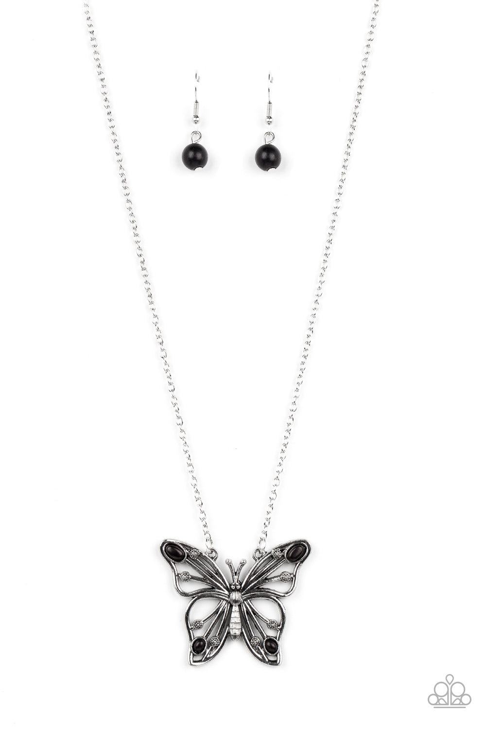 Badlands Butterfly Black Necklace