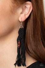 Load image into Gallery viewer, Beach Bash Black Earring
