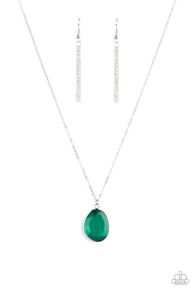 Icy Opalescence Green Necklace