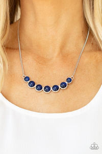 Serenely Scalloped Blue Necklace