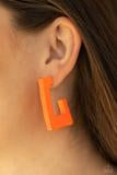 The Girl Next OUTDOOR Orange Hoop Earring
